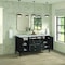 James Martin Vanities 60'' Double Vanity, Carbon Oak w/ 3 CM Victorian Silver Quartz Top 485-V60D-CBO-3VSL - alternate 2